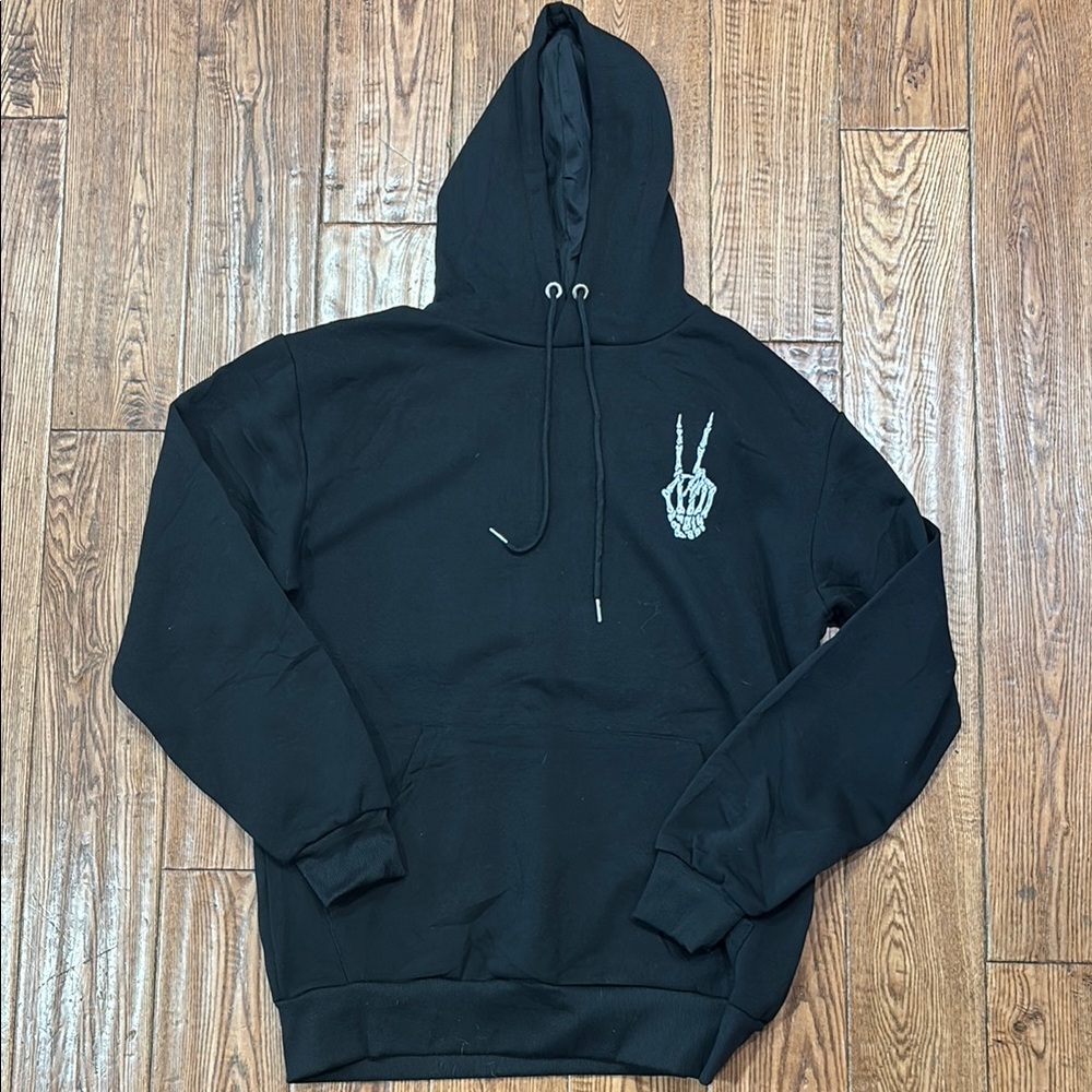 Black Graphic Hoodie